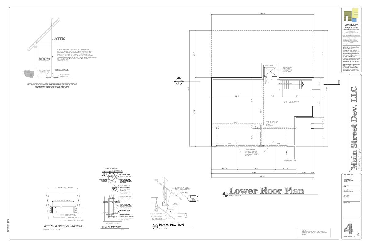 Verde Vista Lot 11 Lower Floor Plan